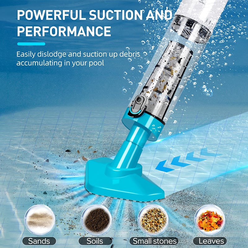Portable Rechargeable Pool Vacuum Cleaner Kit