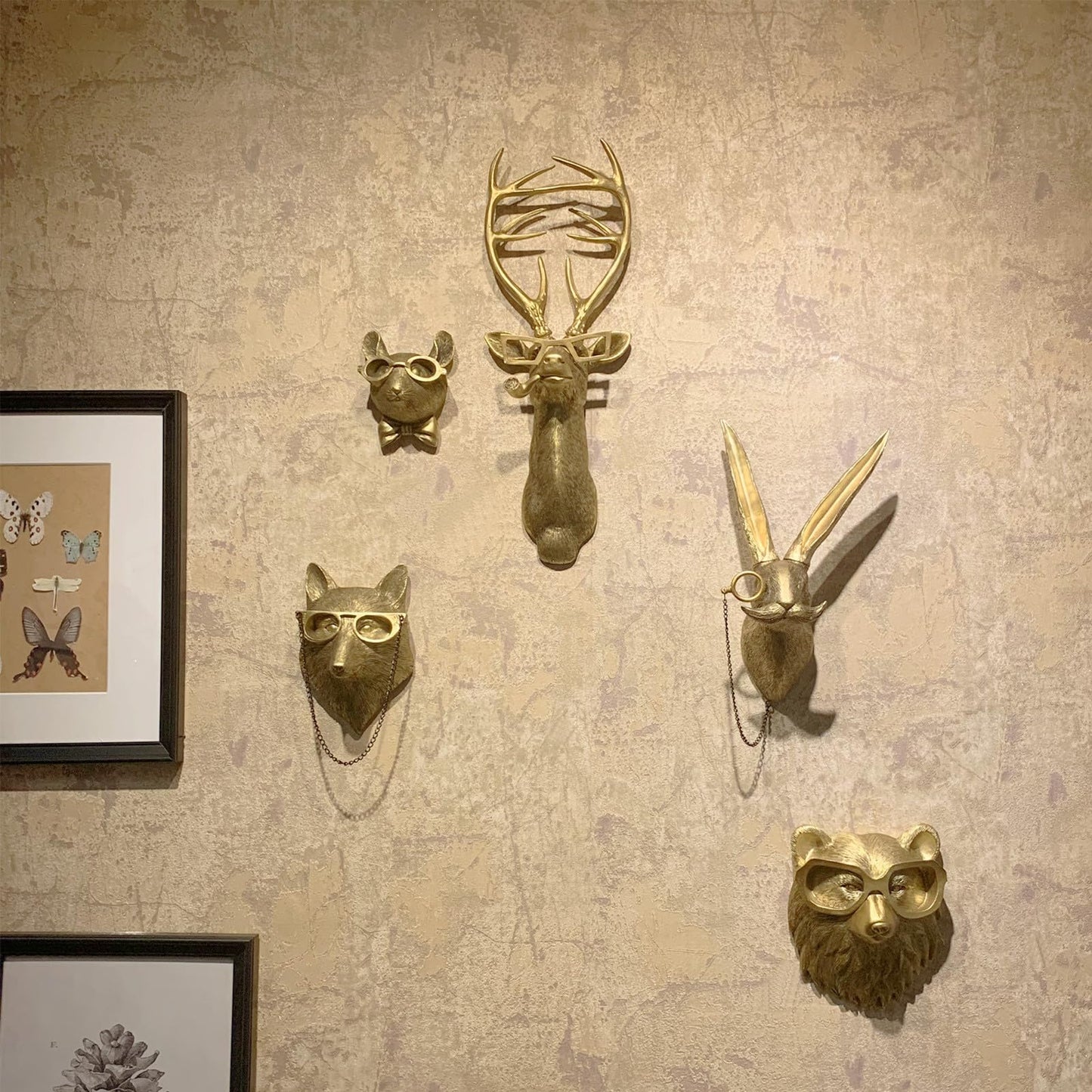 Wildlife Animal Head Wall Art Decor