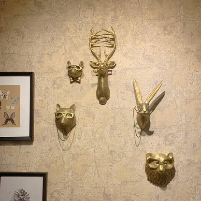Wildlife Animal Head Wall Art Decor