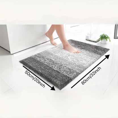 Plush Microfibre Bathroom Mat – Soft, Slip Resistant & Machine Washable