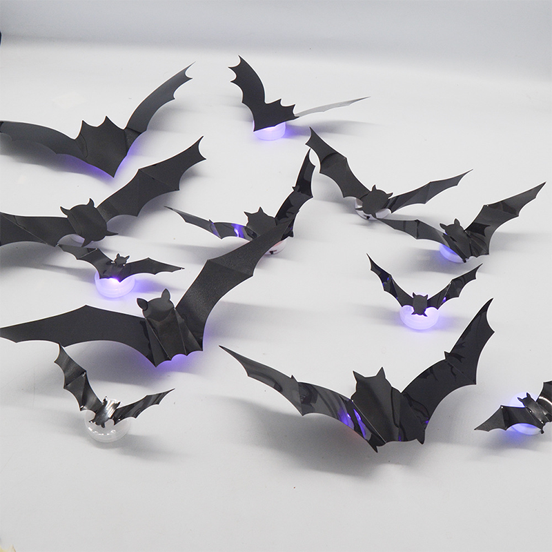 Spooky 3D Bat LED Wall Lamp