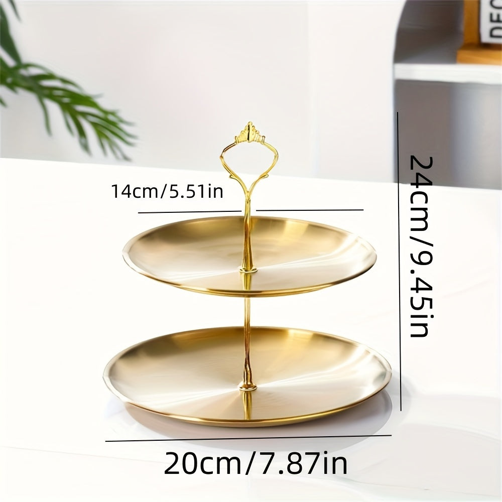 Metal Triple Party Serving Platter
