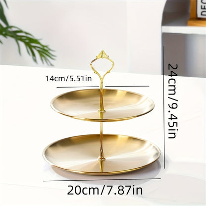 Metal Triple Party Serving Platter