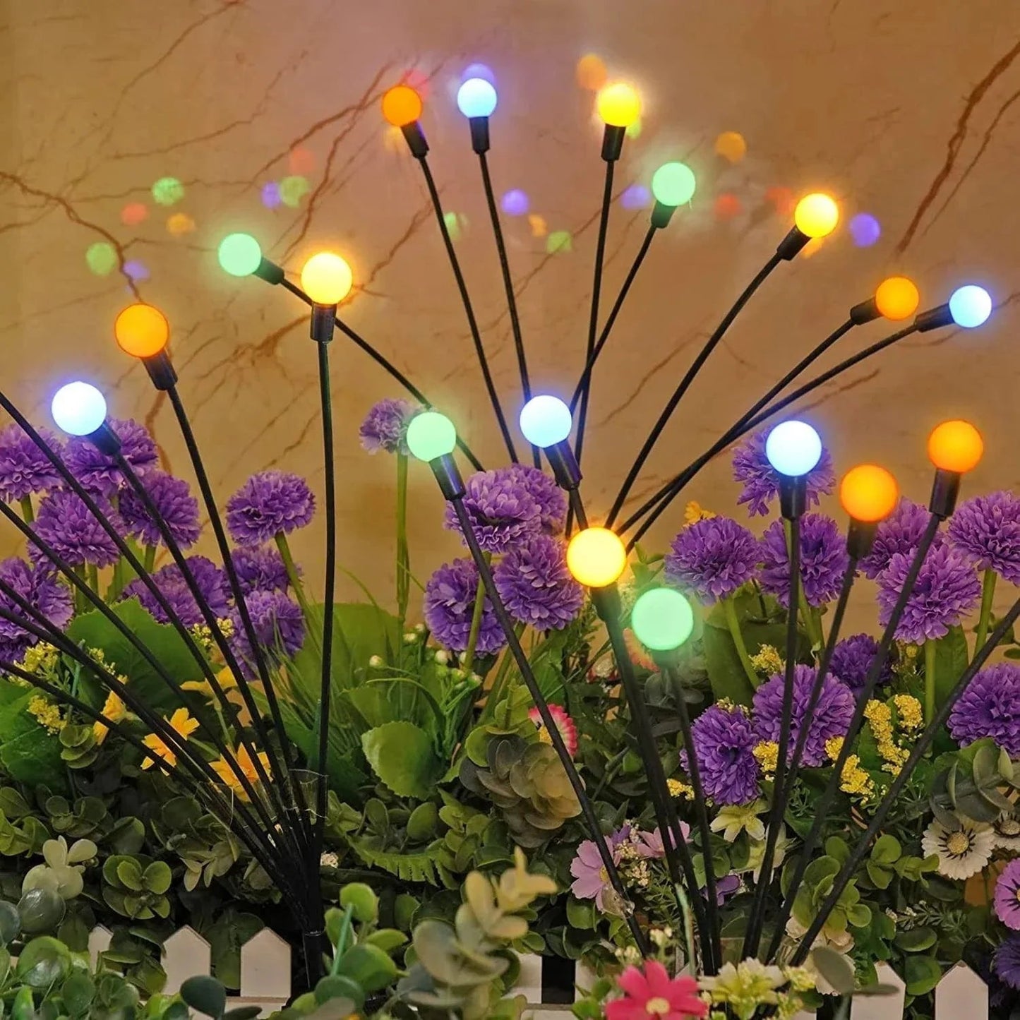 Fesara Solar String Lights (8 Pack) Outdoor Fairy Lights