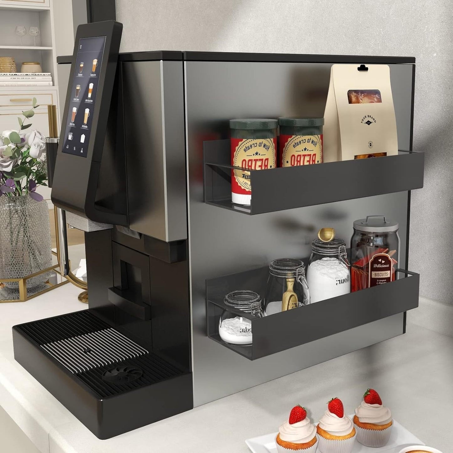 Modern Magnetic Kitchen Storage Rack