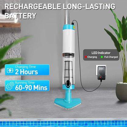 Portable Rechargeable Pool Vacuum Cleaner Kit