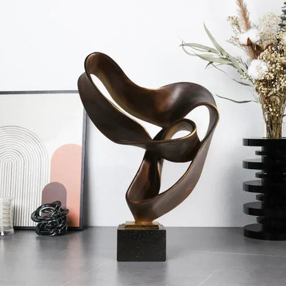 Stylish Resin Figurine - Elegant Home Office Decor