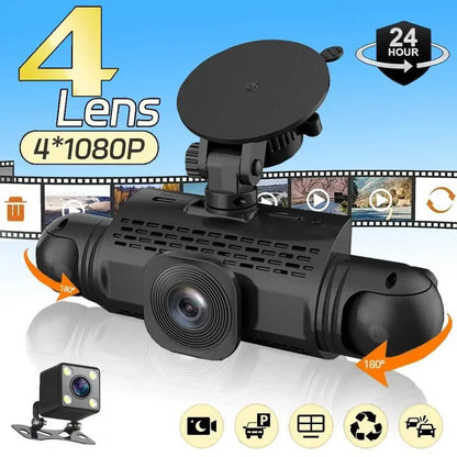 HD Car Dashboard Camera with Night Vision & Parking Mode