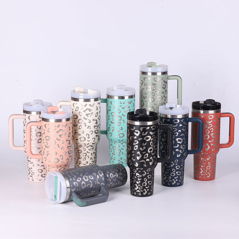 Large Thermal Coffee Cup 40oz with Lid and Straw
