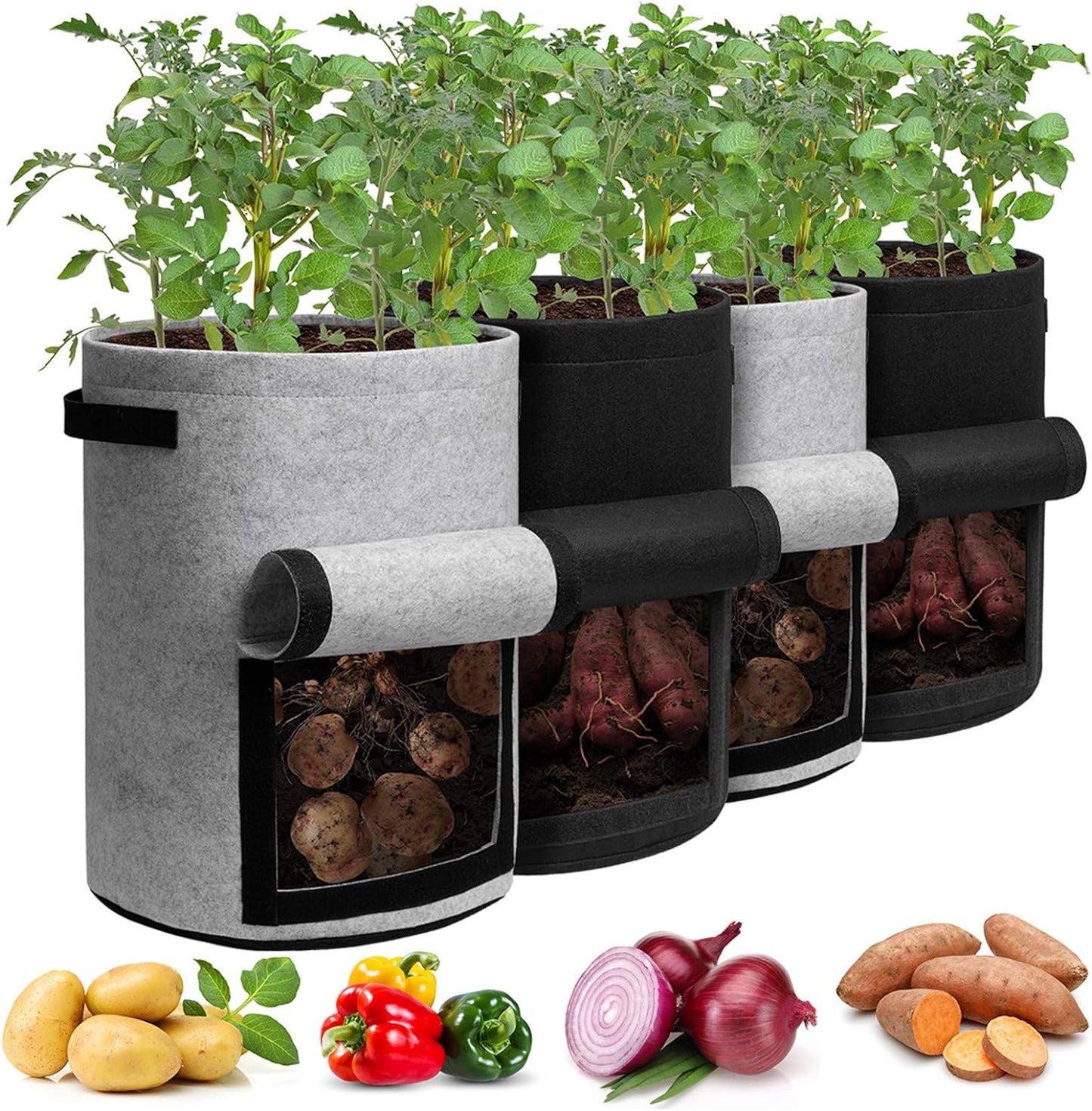 Heavy Duty Garden Planter Bags for Potato Growing