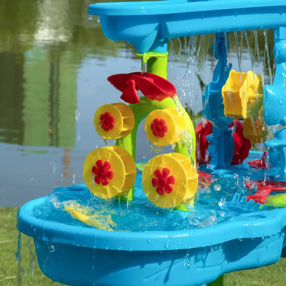 Kids 3+ Outdoor Water Play Table with 3 Tiers