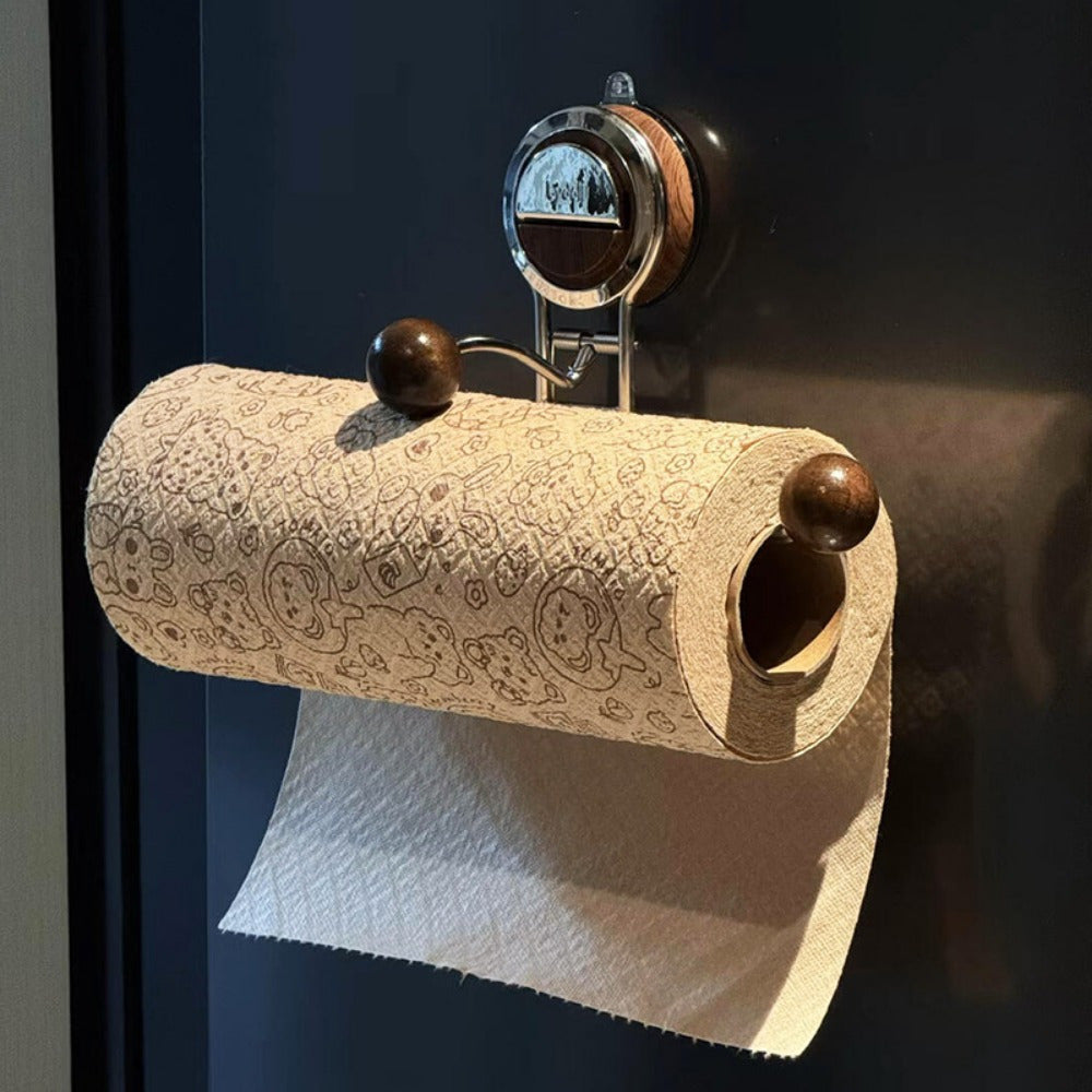Sticky Kitchen Paper Towel Holder with Stainless Steel Grip