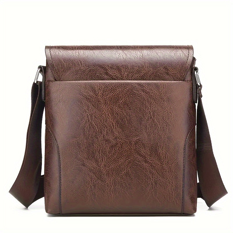 Classic Genuine Leather Crossbody Bag for Men