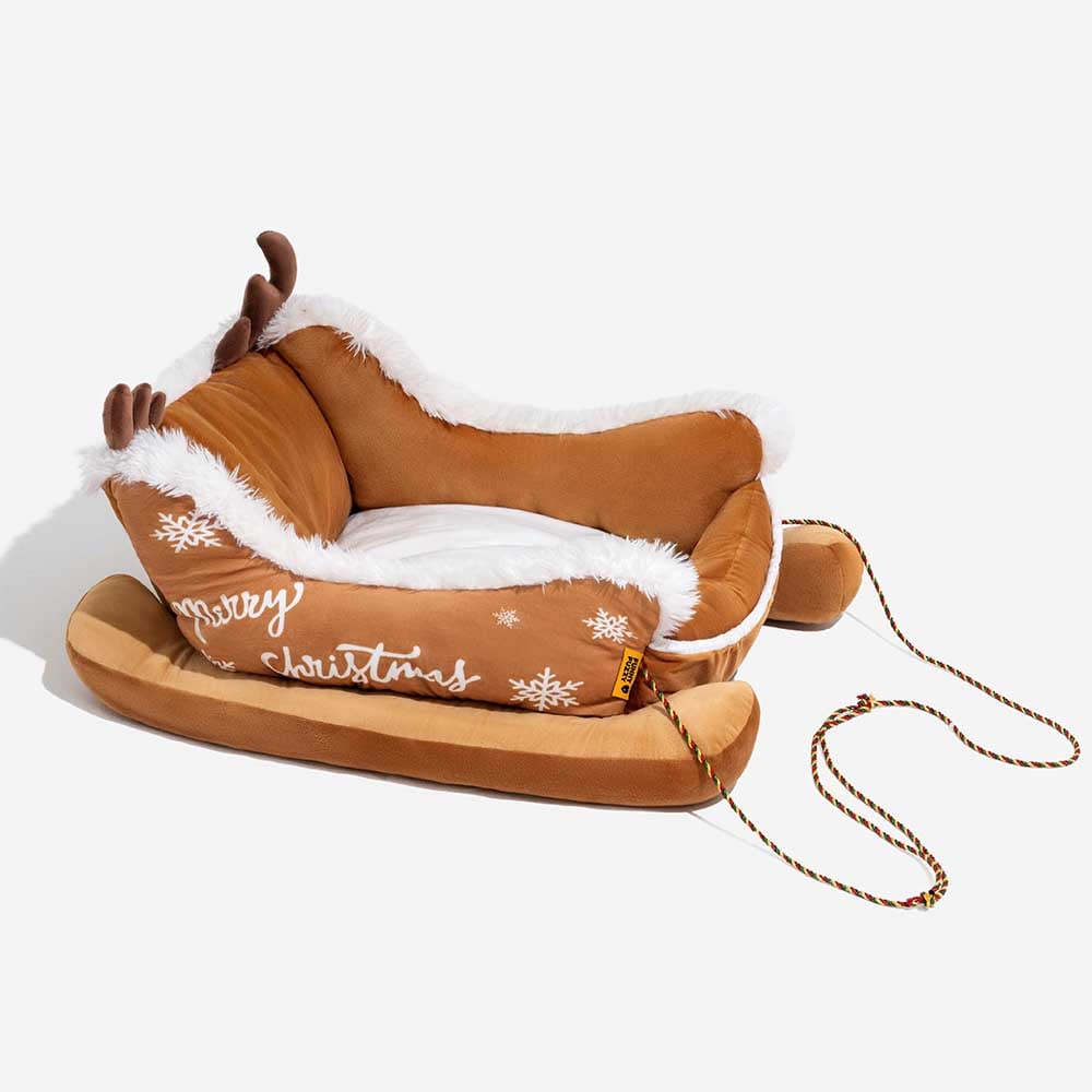 Warm Plush Dog Bed for Winter Nights