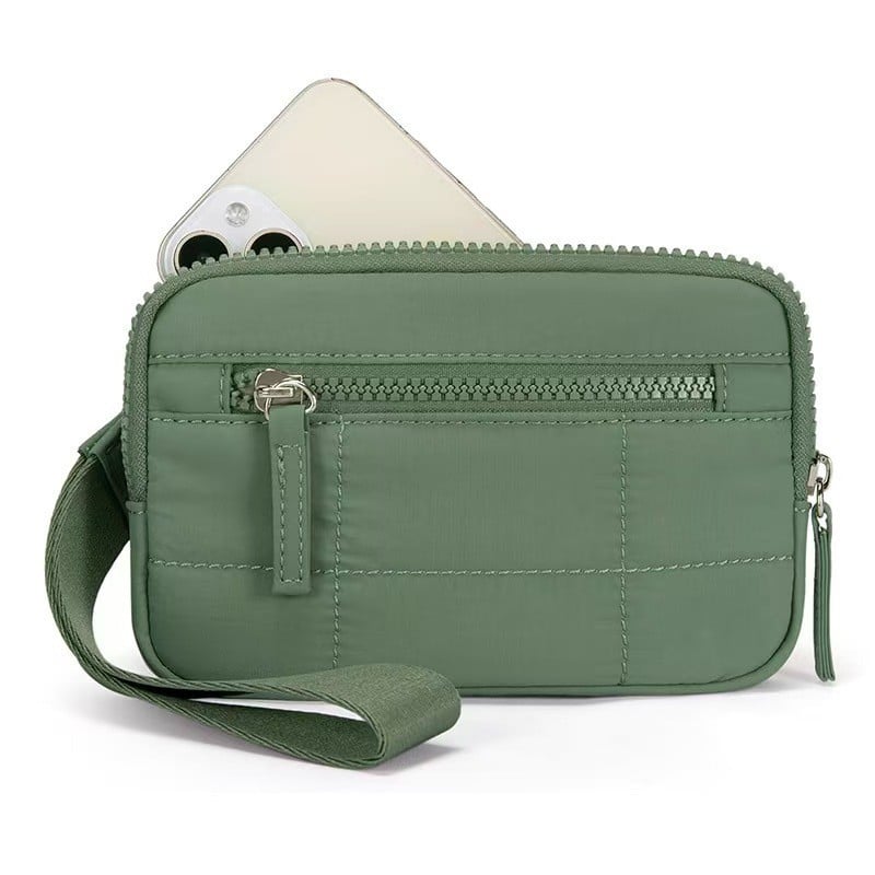 Fesara | Fashionable Nylon Wristlet Purse with Many Pockets