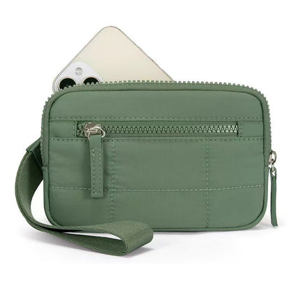 Fesara | Fashionable Nylon Wristlet Purse with Many Pockets