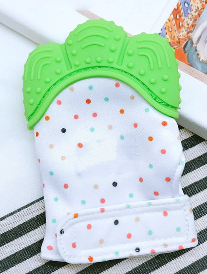 Baby Teething Mitten with Soft Silicone Bites