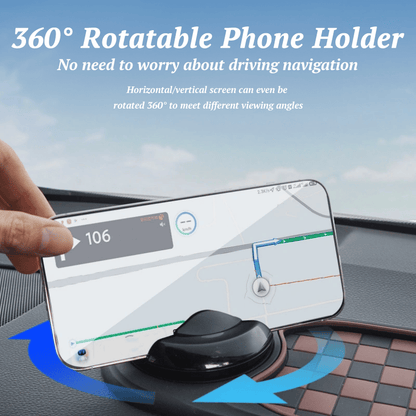 Practical Car Floor Mat with Phone Mount and Storage