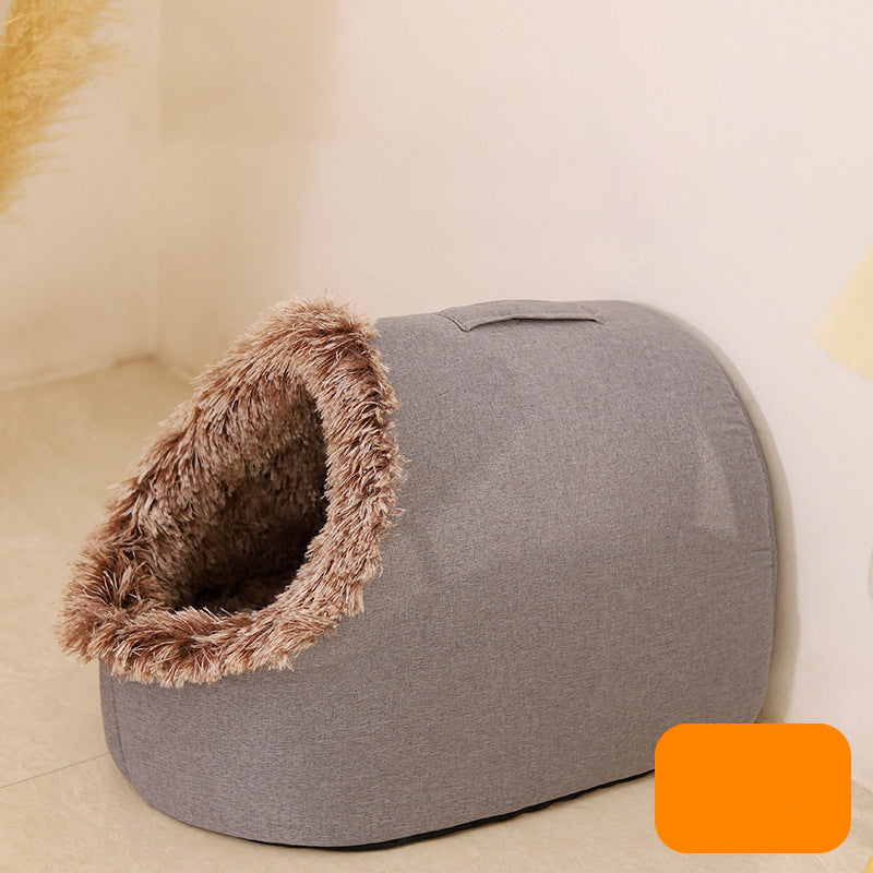 Fesara Plush Pet Hideaway Bed