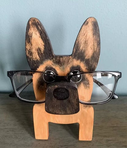 Wooden Animal Glasses Holder