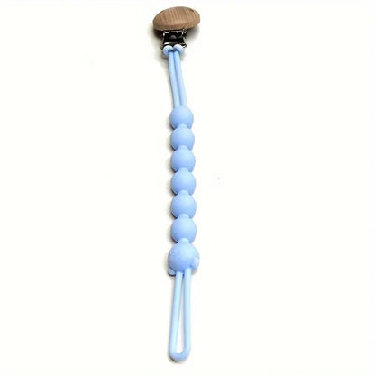 Soft Baby Pacifier Clip with Bear Charm