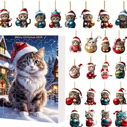 Classic Cats Christmas Countdown Calendar with 24 Gifts