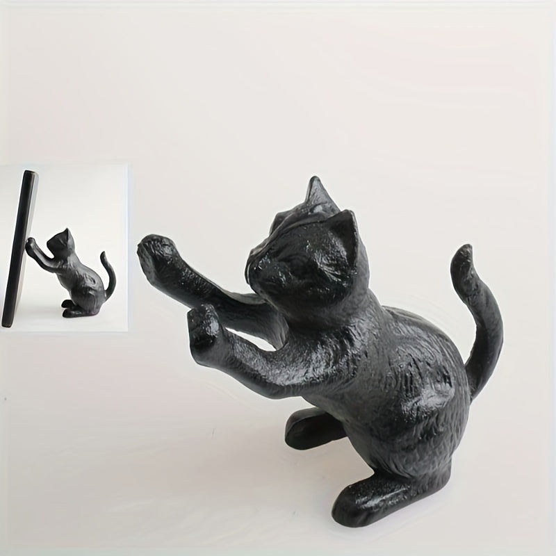 Classic Cat - Traditional Metal Book Ends for Home Decor