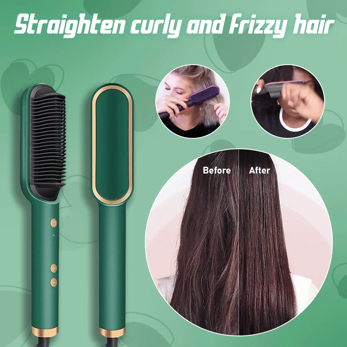 Easy 2-Minute Hair Straightening Brush - Fesara