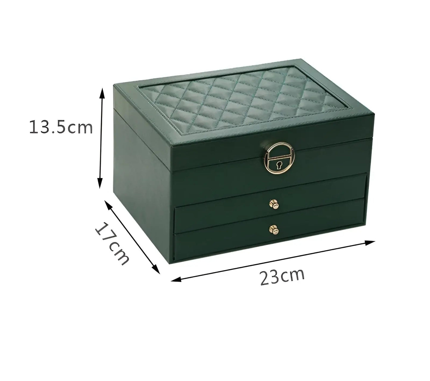 Stylish Jewellery Storage Box in High Quality Leather
