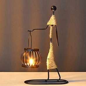 Classic Vintage Metal Candle Holder
