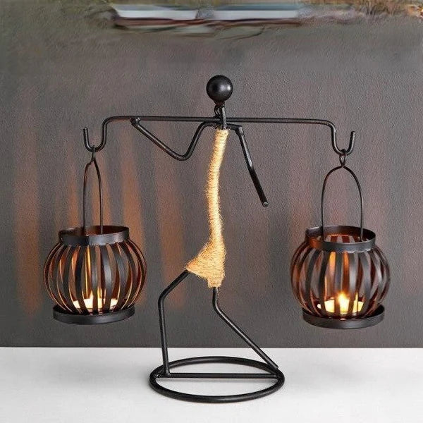 Classic Vintage Metal Candle Holder
