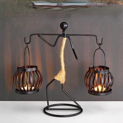 Classic Vintage Metal Candle Holder