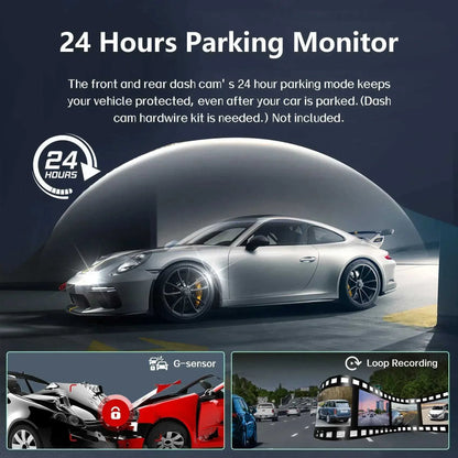 HD Car Dashboard Camera with Night Vision & Parking Mode