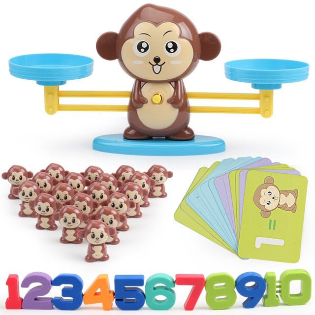 Colorful Monkey Balance Scale