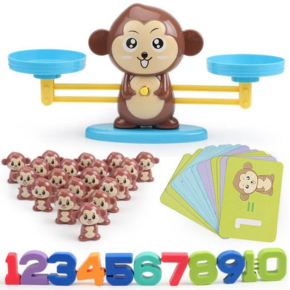 Colorful Monkey Balance Scale