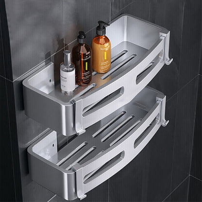 Modern Silver Bathroom Storage Organizer
