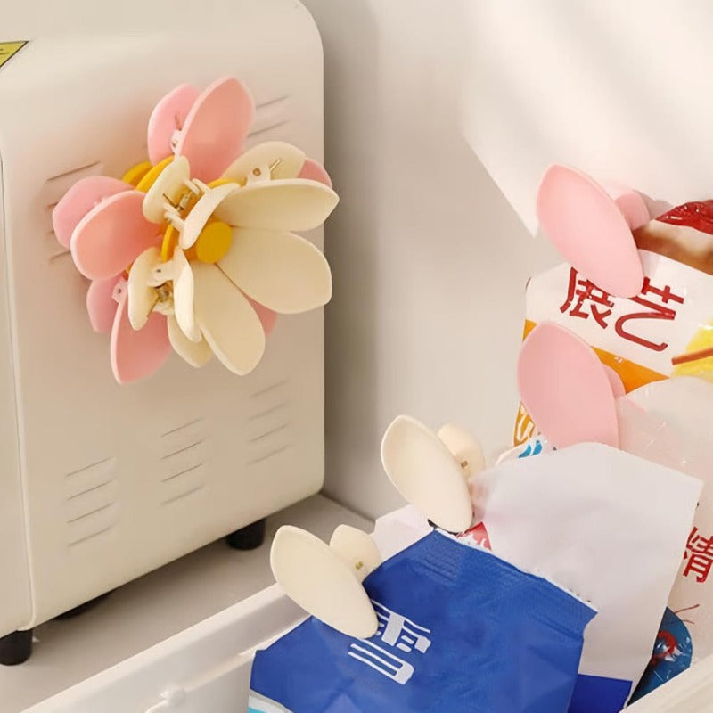 Colorful Floral Fridge Magnet Clip