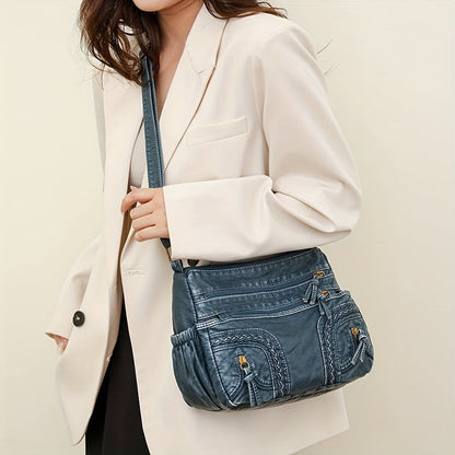 Chic Woven Tote Bag - Lightweight Everyday Shoulder Bag