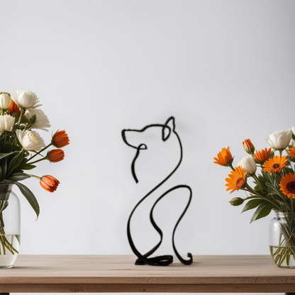 Stylish Dog Figurine | Unique Decor | Handcrafted Statue
