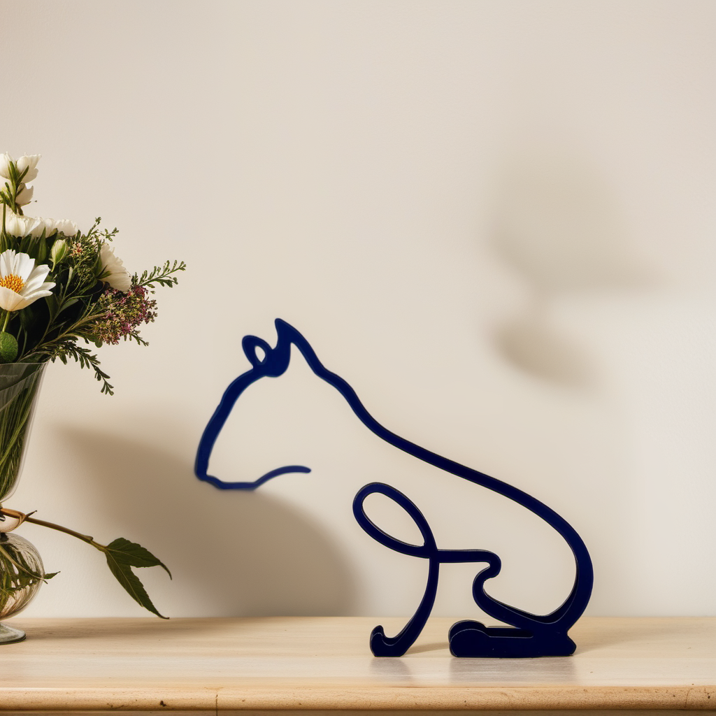 Stylish Dog Figurine | Unique Decor | Handcrafted Statue