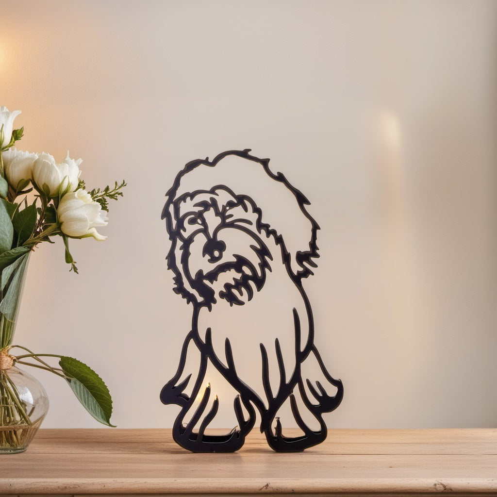 Stylish Dog Figurine | Unique Decor | Handcrafted Statue