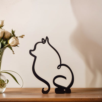 Stylish Dog Figurine | Unique Decor | Handcrafted Statue