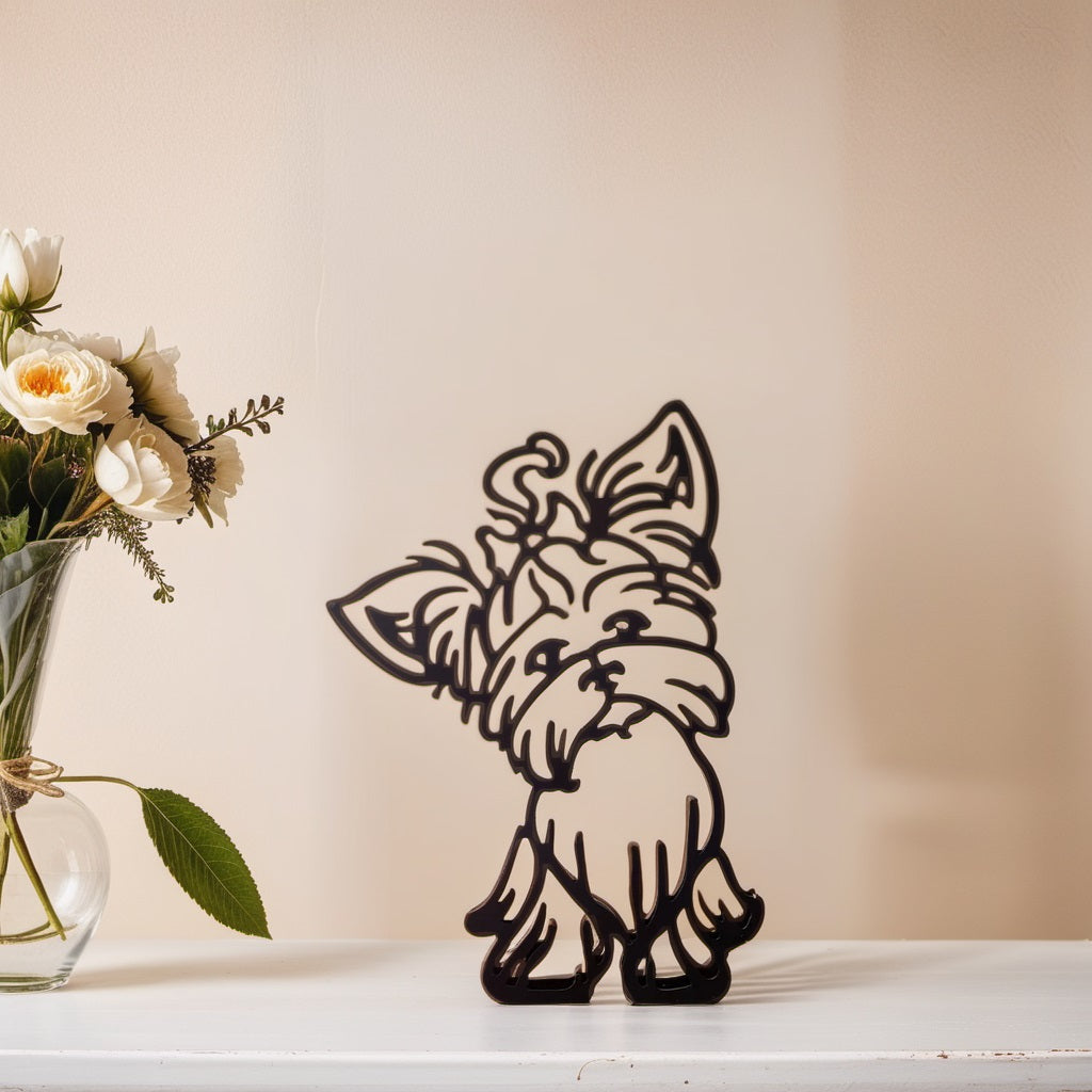 Stylish Dog Figurine | Unique Decor | Handcrafted Statue