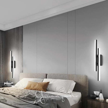 Slim LED Wall Light with Bright Vertical Stripes
