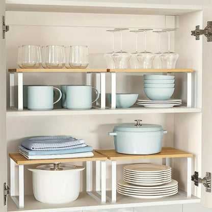 Space Saving 2-Tier Kitchen Storage Racks