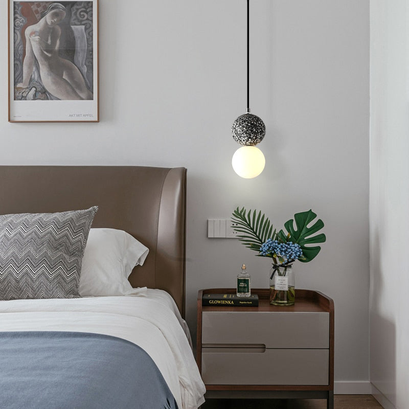 Modern Glow LED Pendant Light in Black and White