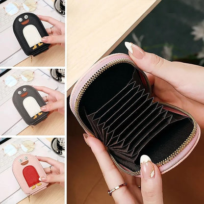 Adorable Penguin PU Card Holder Wallet