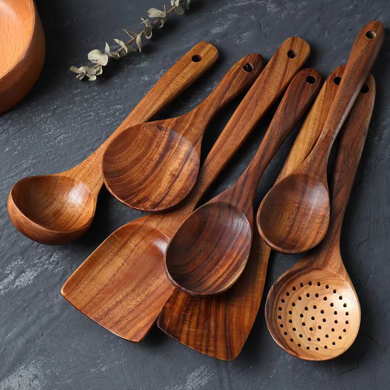 Eco Friendly Wood Spoons for Non Stick Pans