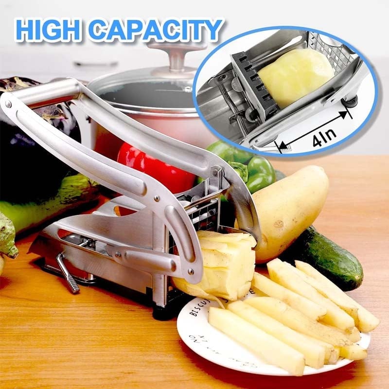 Easy Cut Stainless French Fry Slicer