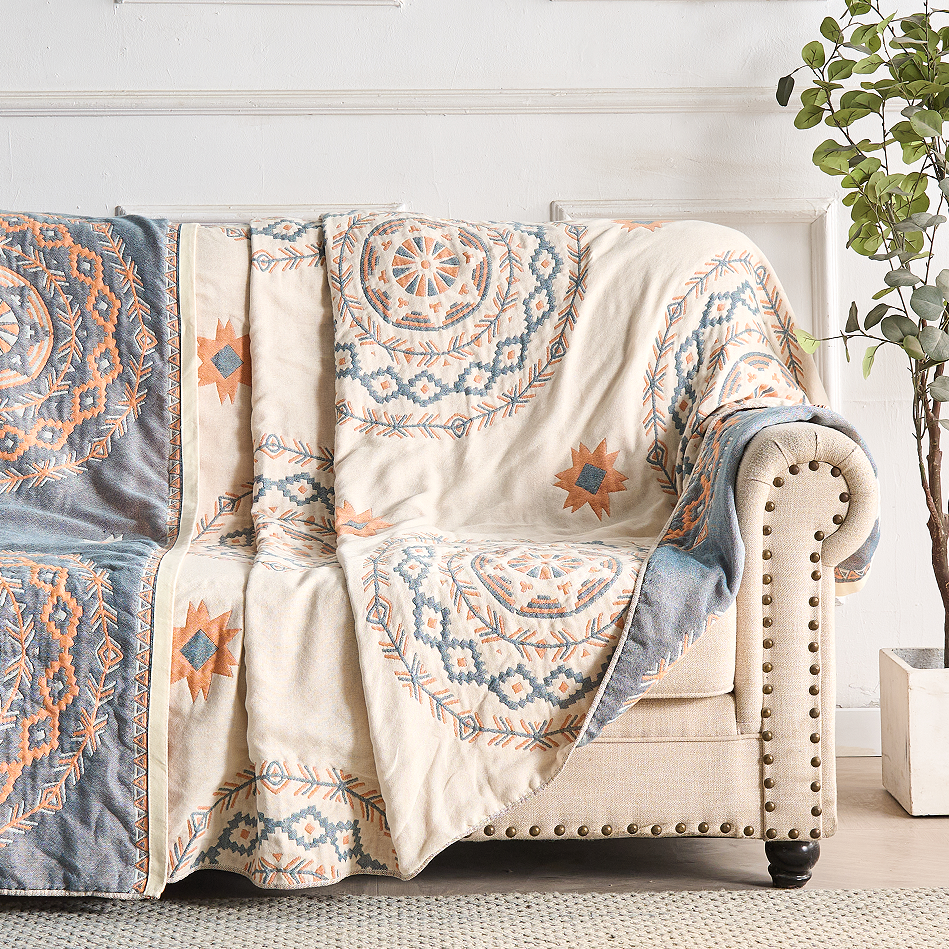 Colorful Floral Soft Throw Blanket